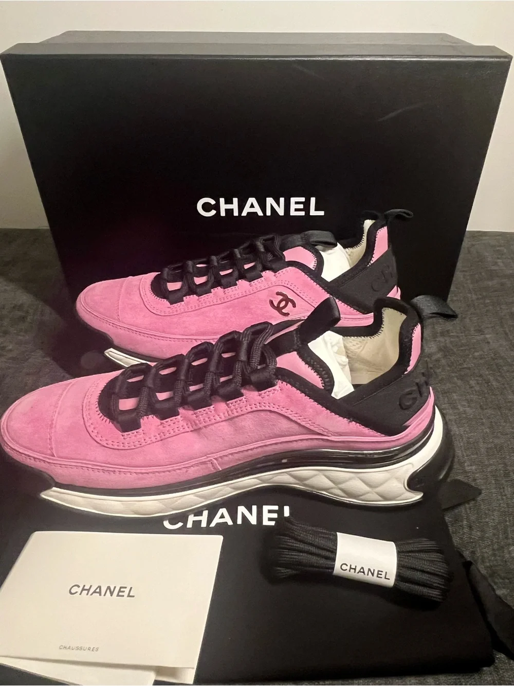 Authentic Chanel women’s sneakers size 36.5